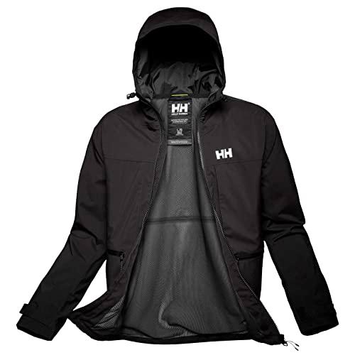 Helly Hansen Move Rain Chaqueta, 990 Negro, XX-Large para Hombre