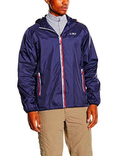 CMP - Chubasquero de poliéster ripstop para hombre, Navy, S