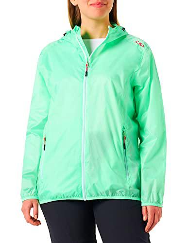 CMP - Chubasquero mujer poliéster ripstop, Menta, XS