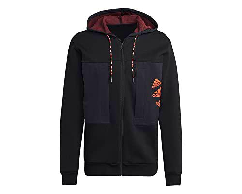 adidas, M Q4 Bl FZ HD, Sudadera con Capucha Y Cremallera