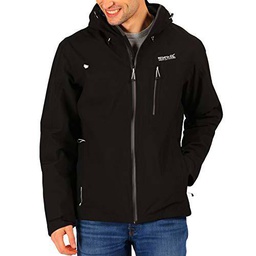 Regatta Birchdale Chaqueta Impermeable, Hombre, Negro (Black Magnet), 5XL