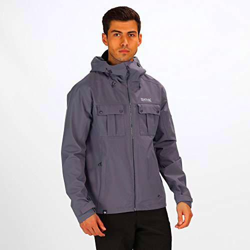 Regatta Tarnel Waterproof and Breathable Hooded Multi Pocket Shell Chaqueta