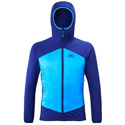 MILLET Hybrid AIRLOFT Hoodie M Chaqueta, Hombre, Blue Depths/Electric Blue