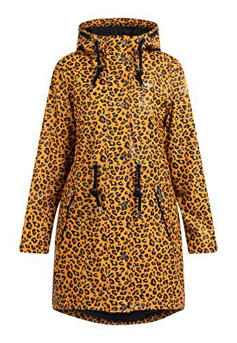 SCHMUDDELWEDDA Chubasquero, Negro Beige Leo, L para Mujer