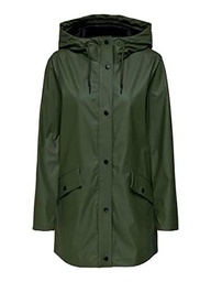 Only Onlelisa Raincoat Otw, Chubasquero de Mujer, Verde (Rosin), XS