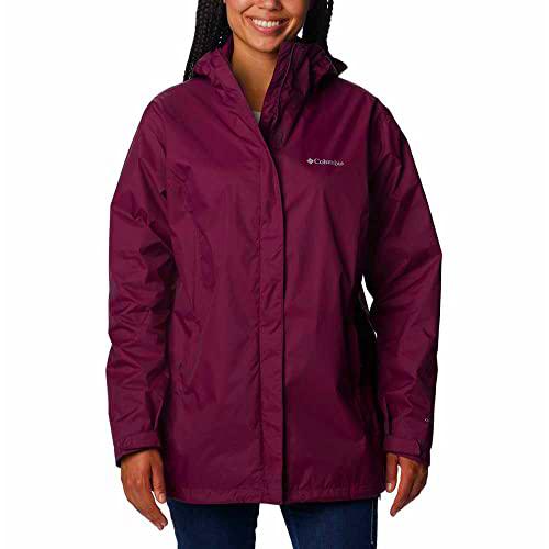 Columbia Arcadia Chubasquero, Marionberry, Extra-Large para Mujer