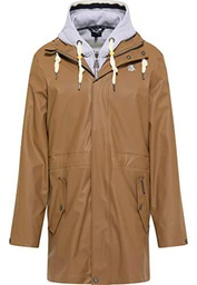 SCHMUDDELWEDDA Impermeable, marrón, M para Hombre