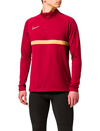 Nike Dri-fit Academy 21 Blusa, Rojo (Team Red/White/Jersey Gold/White)