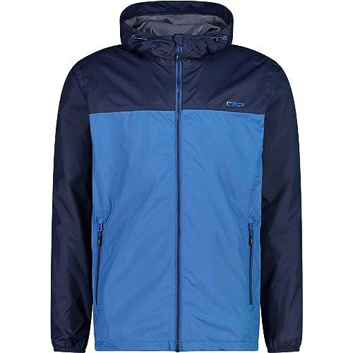 CMP Hombre con Capucha Fija-33x7487 Chaqueta de Lluvia