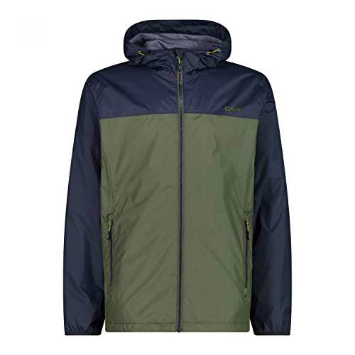 CMP Hombre con Capucha Fija-33x7487 Chaqueta de Lluvia