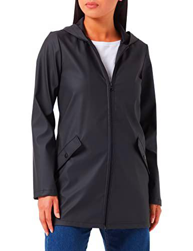 ONLY Jdyelisa Otw Noos Impermeable Chaqueta, Negro