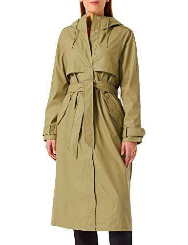 ONLY Onlrene Rain CC Otw-Gabardina para Lluvia, Verde Claro