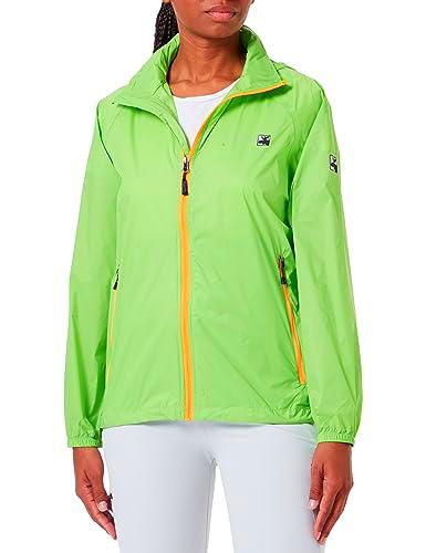 Deproc Active Damen Regenmantel Regenjacke mit Kapuze Atmungsaktiv Wasserdicht Wetterfest Windbreaker Übergangsjacke Robson Women Chaqueta para Lluvia