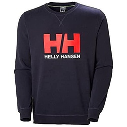 Mens Helly Hansen HH Logo Crew Sweat, Azul marino, L