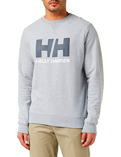 Mens Helly Hansen HH Logo Crew Sweat, Gris Melange, M