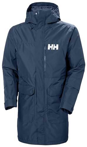 Mens Helly Hansen Rigging Ins Rain Coat, Azul marino, L