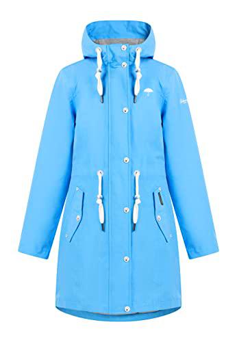 acalmar Parka de Lluvia, Azul, M para Mujer