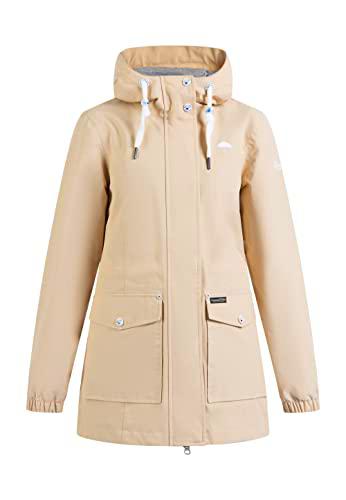 acalmar Chubasquero, Beige, XL para Mujer