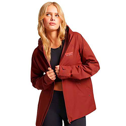 Superdry WATERPROOF JACKET WS311718A Fired Brick Brown 16 MUJER