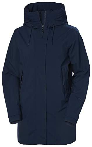 Helly Hansen W Victoria Mid Length Raincoat Navy Womens M