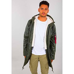 ALPHA INDUSTRIES TL Chaqueta Impermeable, Verde (Dark Olive-142)