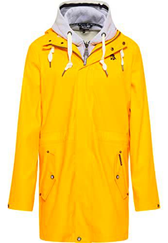 SCHMUDDELWEDDA Chubasquero, Amarillo Solar, S para Hombre