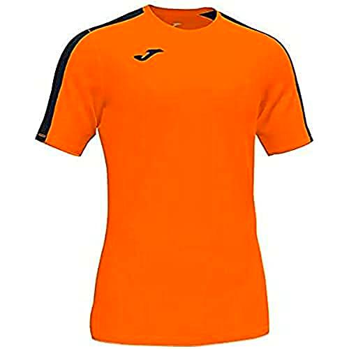 Joma Academy Camiseta Juego Manga Corta, Hombre, Naranja Negro, L