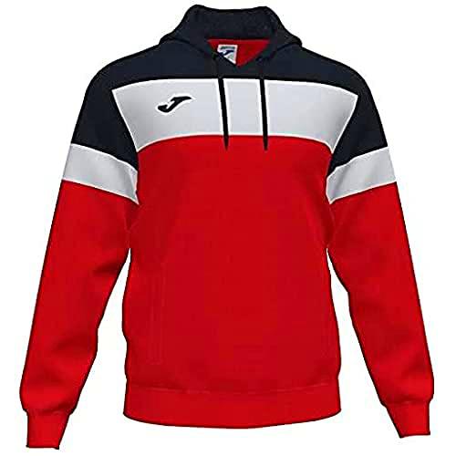 Joma Crew IV Sudaderas, Hombre, Rojo Negro, 6XS