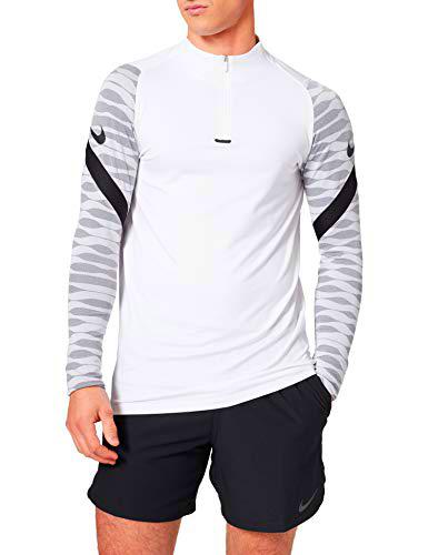 Nike Dri-FIT Strike Camisetas, Hombre, White/Black/Black/Black, XXL