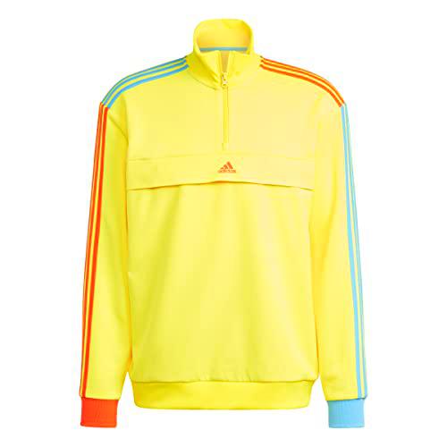 adidas Hombre Kidcore Sudadera de manga larga, Beam Yellow, M