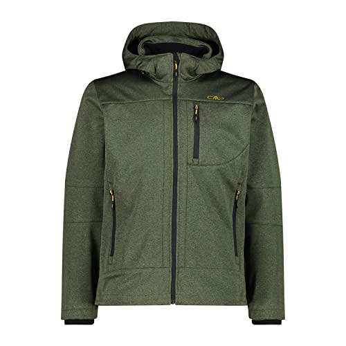 CMP - Chaqueta softshell melange de hombre con capucha desmontable