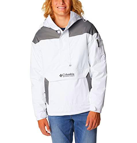 Columbia Hombre Chaqueta De Invierno, White, City Grey, XS