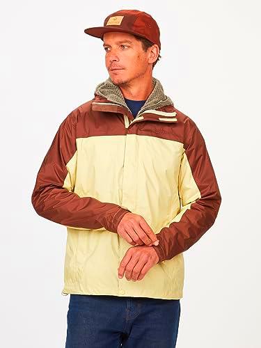 Marmot Precip Eco Jacket, Chaqueta para Hombre, Wheat/Pinecone, XL