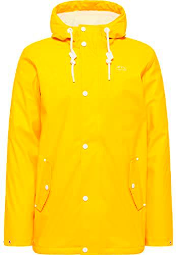 keepsuwarm Chubasquero, Amarillo Solar, S para Hombre