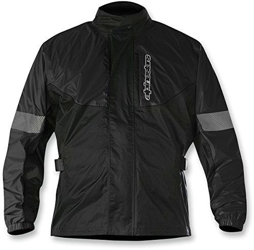 Alpinestars Hurricane Rain Jacket, chaqueta impermeable para motocicleta, negro, XL