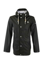 acalmar Chubasquero Chaqueta para Lluvia, Negro, M para Hombre