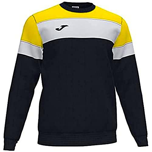 Joma Crew IV Sudaderas, Hombre, Negro-Amarillo, 5XS