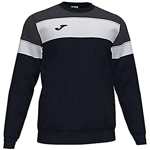 Joma Crew IV Sudaderas, Hombre, Negro-Antracita, 3XS