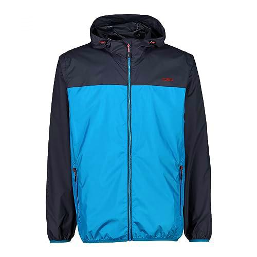 CMP Chaqueta Hombre Rain Fix Capucha, Danubio, 56