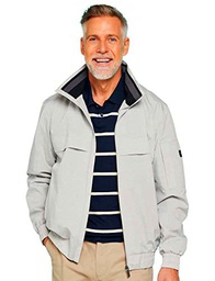 Regatta Chaqueta Shorebay Ligera y Transpirable con Cremallera Completa para Hombre Impermeable, Gris, M