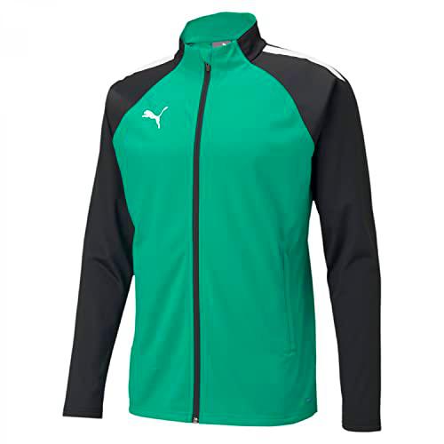 PUMA Teamliga Training Jacket Hombre, Pepper Green-Puma Black, M