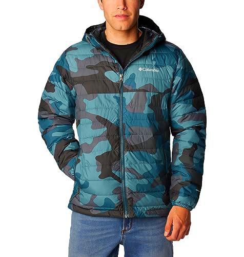 Columbia Powder Lite Hooded Jacket, Chaqueta Acolchada Con Capucha para Hombre