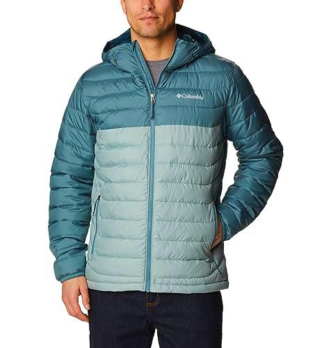 Columbia Powder Lite Hooded Jacket, Chaqueta Acolchada Con Capucha para Hombre