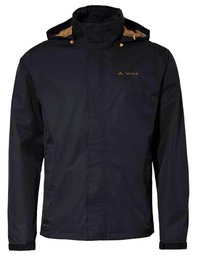 VAUDE Chaqueta Ligera para Hombre, Negro y Verde, Medium