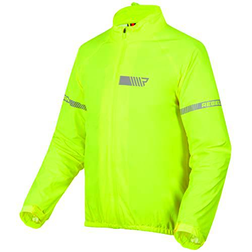 REBELHORN Ocean Jacket Chubasquero para, Amarillo Flúor