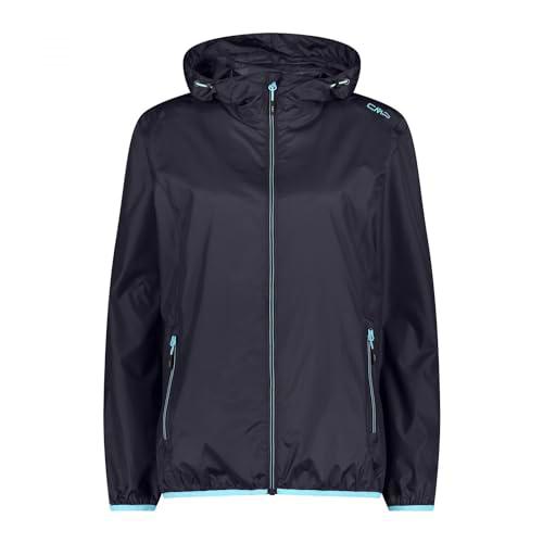 CMP Chaqueta Mujer Rain Fix Capucha, Antracita-Agua, XXXL