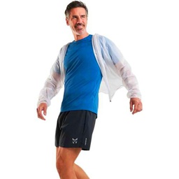 Chubasquero ultraligero con capucha. Ideal para la práctica del running C: BLANCO T: XS