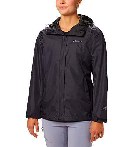 Columbia Arcadia II Jacket Chubasquero, Negro, XXL para Mujer