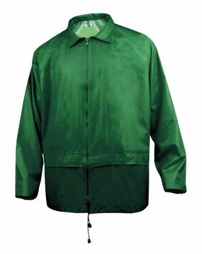 Delta plus - Conjunto lluvia poliester pvc verde talla -m