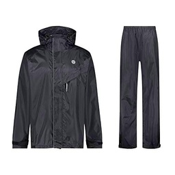 AGU Traje Rain Commuter Easy Negro-Chaqueta + Pantalón